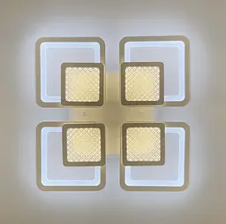 Люстра LED на 4+4 квадрати в білому кольорі Line.F A 2727/4 RGB WH - мініатюра 4