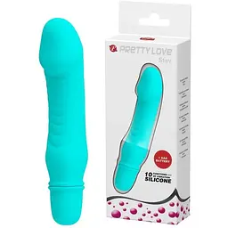 Вібратор Pretty Love Stev 13.5 см блакитний