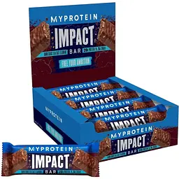 Батончик MyProtein Impact Protein Bar, 12*64 грам - Чорний шоколад-морська сіль