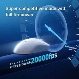 Ігрова бездротова мишка MCHOSE A7 v2 Ultra PLUS / Три режими підключення / Сенсор PAW3950Ti / 42000 DPI / White - мініатюра 4