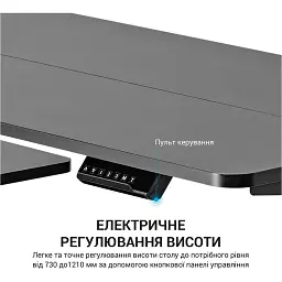 Комп'ютерний стіл OfficePro ODE119B Black [111776] - мініатюра 9