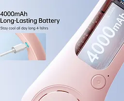 Вентилятор Jisulife Neck Fan Life3 FA14 Pink - мініатюра 3