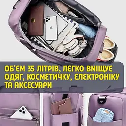 Стильна універсальна жіноча дорожня сумка - мініатюра 5