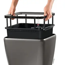 Вазон Lechuza Quadro Premium LS 21 антрацит (16123) - мініатюра 3