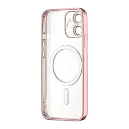 Чохол Ductil Metallic Edge with MagSafe (Protected Camera & Lens) iPhone 12 Pink - мініатюра 3