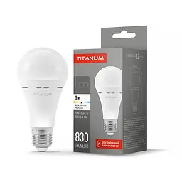 LED-лампа Titanum A68 9W E27 4000K 220V акумуляторна (28621-000)