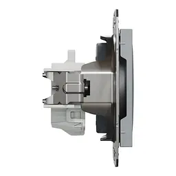 Розетка Schneider Electric ASFORA без заземлення сталь (EPH3000162) - мініатюра 3