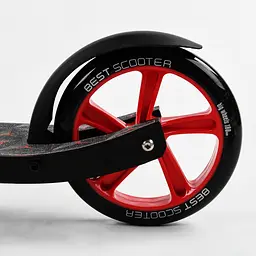 Самокат Best Scooter 85х16х36 см Чорно-червоний 000231606 - мініатюра 5