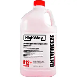 Антифриз HighWay G12+ концентрат червоний 3,78л 701492