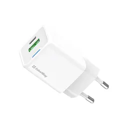Зарядний пристрій ColorWay GaN Mini 35 Вт порт PD PPS USB (USB-C PD + USB QC 4.0) білий (CW-CHS055PD-WT)