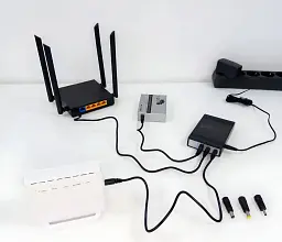 Павер банк - ДБЖ для роутера терміналу WGP Mini UPS 8800 mAh чорний - мініатюра 4