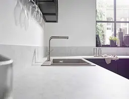 Змішувач Hansgrohe Talis 270 1jet кухонний з витяжним виливом Sbox 72809800 Stainless Steel Нержавіюча сталь - мініатюра 2