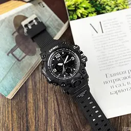 Чоловічий наручний годинник 1155 Black Skmei acs0030852 - мініатюра 3