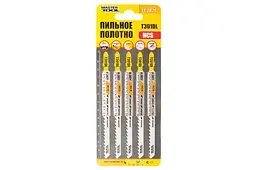Набір полотен пилок для лобзика дерево Mastertool T301DL 132 мм x 6T (в упаковці 5 шт.) - мініатюра 2