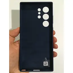 Оригінальний силіконовий чохол Samsung Silicone Case для Samsung Galaxy S23 Ultra Navy EF-PS918TNEGRU - мініатюра 4