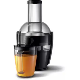 Соковижималка Philips Viva Collection відцентрована 800 Вт чорна (HR1855/70) - мініатюра 2