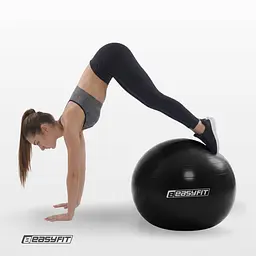 М’яч для фітнесу EasyFit BalanceBall 85 см чорний - мініатюра 8