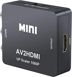 Конвертер QGECEN AV RCA в HDMI 720P/1080P для DVD, PS2, VCR, Wii