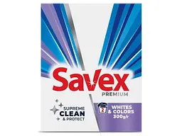 Пральний порошок SAVEX 300 г автомат White&colors Premium