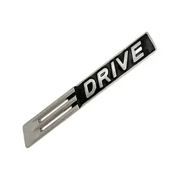 Емблема-напись E-Drive для BMW срібло матове 95х15 мм метал (на скотчі)