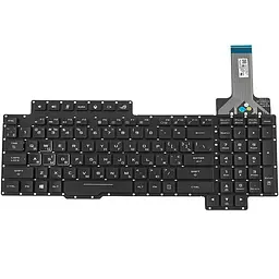 Клавіатура для ноутбука ASUS (G703 series) ukr чорний без фрейма підсвічування клавіш(RGB)