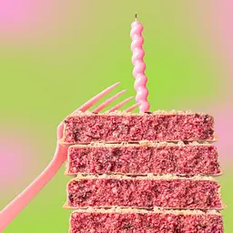Батончик FIZI Birthday Cake Bar, 45 грамм - мініатюра 3