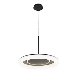 Люстра стельова LED Levistella 797MD6006 (500) BK, 70W, 3 режими, пульт, діаметр 500 мм, чорний метал, сучасний стиль - мініатюра 3