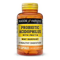 Пробіотики і пребіотики Mason Natural Probiotic Acidophilus with Pectin, 100 капсул
