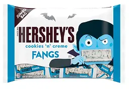 Шоколадные батончики Hershey's Cookies 'n' Creme Fangs Halloween Candy 459 г