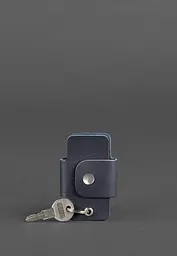 Шкіряна ключниця смарт-кейс 4.0 темно-синя