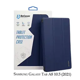 Чехол-книжка BeCover Smart для Samsung Galaxy Tab A8 SM-X200/SM-X205 Насыщенно-синий (707262) - миниатюра 2