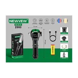 Ліхтар NEWVEW NV-K16 6000mAh Black (NWVW-NV-K16-BK) - мініатюра 5