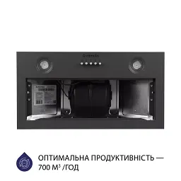 Витяжка повновбудована Minola HBI 5204 GR 700 LED - мініатюра 3