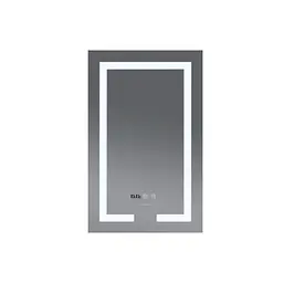 Дзеркало Mixxus Hard MR06-60x80 (LED Touch, годинник, антизапотівання, димер, регулювання яскравості) MI6929 - мініатюра 9