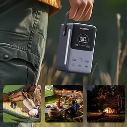 УМБ UGREEN PB770 48000mAh QC+PD 300W Grey (6941876222865) - мініатюра 5