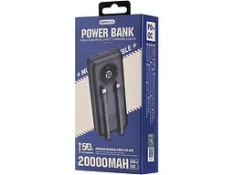 Зовнішній акумулятор (Power Bank) Remax 20000mAh 22.5W Black (RPP-38 / 45364) - мініатюра 2