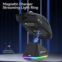 Мишка ігрова бездротова Attack Shark X11 22000 DPI PAW3311 із зарядною станцією black - мініатюра 2