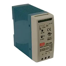 Блок живлення з функцією UPS DRC-40B Mean Well на DIN-рейку (43-00530) - мініатюра 2