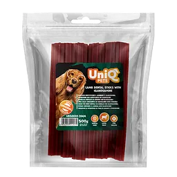 Ласощі для очищення зубів собак UniQ PETS DENTAL Зубні палички з ягнятиною та глюкозаміном 20 см, 500 г - мініатюра 4