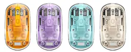 Комп'ютерна миша XO M12 Bluetooth wireless transparent Blue teh0022038 - мініатюра 2