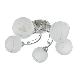 Люстра стельова Brille в спальню E27 60W CH (LK-691C/5)