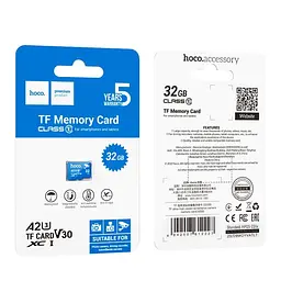 Карта пам'яті Hoco microSD (TF) ultra-high-speed surveillance camera memory card (32GB) клас 10 - мініатюра 2