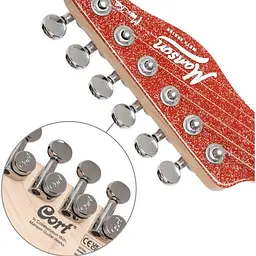 Електрогітара Cort MBM-2H Sustainiac Red Sparkle - мініатюра 11
