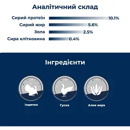 Вологий корм для дорослих котів Dr.Clauder’s Best Selection №9 індичка та гуска з алое вера 200 г - мініатюра 3