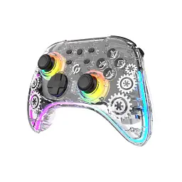 Геймпад GamePro GPX13T 2.4G/BT 5.1/USB/PC/iOS/Android RGB Transparent (GPX13T) - мініатюра 2