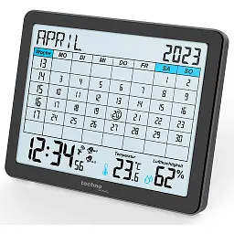 Годинник-календар настільний Technoline WT2600 Black (WT2600)