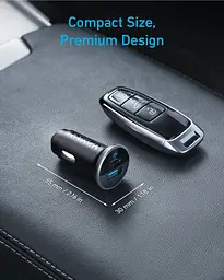 Автомобільний зарядний пристрій PowerDrive 323 - 30W PD + 22.5W USB-A Black Anker teh0022019 - мініатюра 4