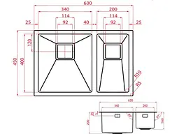 Кухонна мийка Weilor Allerhand WRX DB6345 - мініатюра 10