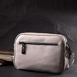 Стильна сумка жіноча крос-боді з натуральної шкіри Vintage 22295 біла - мініатюра 10