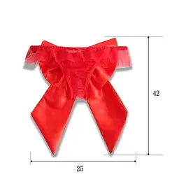 Чарівні трусики з елегантним бантиком S/M Червоний K0698-1